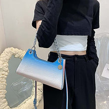 Load image into Gallery viewer, Small Crossbody Bags PU Leather Clutch Desiger Summer Shoulder Hobo Satchel Purses Tote Handbags for Women, Blue&Pink