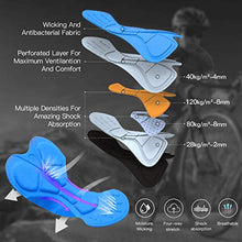 Load image into Gallery viewer, Souke Sports Men's Cycling Underwear Shorts 4D Padded Bike Bicycle MTB Liner Shorts with Anti-Slip Leg Grips(Blue, X-Large)