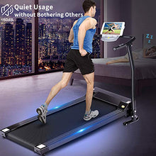 Load image into Gallery viewer, FUNMILY Electric Folding Treadmill for Home Workout, Ultra-Quiet & Shock-Absorbant, Portable Exercise Running Machine for Small Spaces with 12 Programs & LCD Screen (Black)