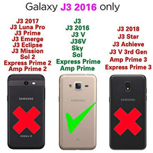 Load image into Gallery viewer, Asuwish Compatible with Samsung Galaxy J3 2016/J 3 V/J36V/Sky/Express Prime/Amp Prime Case and Tempered Glass Screen Protector Cell Accessories Phone Coveres for Glaxay Sol J3V J36 6 J320V J320A Black