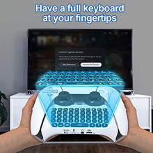 Load image into Gallery viewer, Lamptti Min Wireless Bluetooth Keyboard for PS5 Controller, Keyboard and Voice Chat Board for Messaging and Chat,Works with PS5, Smartphones and moreErgonomic Design