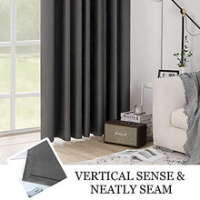 Load image into Gallery viewer, MIULEE Grey Blackout Curtain for Living Room Sliding Glass Door Vertical Blind for Room Darkening Extra Wide Window Drapes Grommet Top Room Divider Panel for Bedroom/Patio 1 PC 100 x 84 Inch