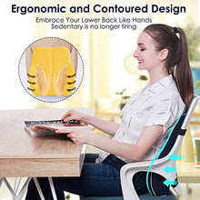 Load image into Gallery viewer, Lumbar Support Back Pillow for Office Chair Car Ergonomic Memory Foam Back Cushion for Back Pain Relief Orthopedic Backrest for Computer/Gaming Chair, Wheelchair, Recliner - Double Adjustable Straps