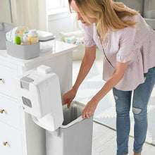 Load image into Gallery viewer, Skip Hop Diaper Pail with Dual Air-Lock, Premium Slim Design, Fits Standard Trash Bags, White