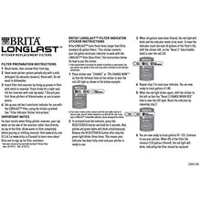 Load image into Gallery viewer, Brita Longlast Water Filter, Longlast Replacement Filters for Pitcher and Dispensers, Reduces Lead, BPA Free - 1 Count