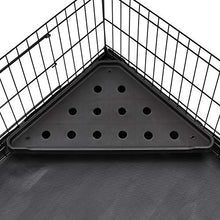 Load image into Gallery viewer, AmazonBasics Indoor-Outdoor Small Pet Habitat Cage with Canvas Bottom, with Divider, Black