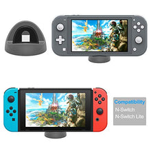 Load image into Gallery viewer, Charging Dock for Nintendo Switch/Nintendo Switch Lite, Mini Dome Protable Charger Station for Nintendo Switch/Nintendo Switch Lite (Grey)