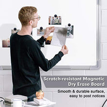Load image into Gallery viewer, Magnetic Whiteboard, GALSOAR 48x36 Inches Ultra Slim, Lightweight Magnetic Dry Erase Board, Accessories, Silver Aluminium Frame, Includes White Board Pen, Pen Tray, Eraser, 4 Magnets