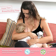 Load image into Gallery viewer, Size-Worriless Pumping Bra Hands Free | Pumping and Nursing Bra in One for Women Plus Size Black