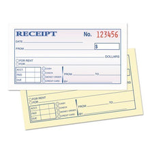 Load image into Gallery viewer, 1InTheOffice Money and Rent Receipt, 2-3/4 x 5-3/8 Inches, 2-Parts, Carbonless, White/Canary, 50 Sets per Book (2 Books)