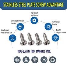 Load image into Gallery viewer, ZXFOOG Stainless Steel License Plate Screws-Rust Proof Car Tag Bolts for Fastening License Plate Cover, Front or Rear License Plate Frames with Screw Black Caps (M6 Screws+Chrome Caps)