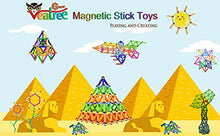 Load image into Gallery viewer, Veatree 160 Pcs Magnetic Building Sticks Blocks Toys, Magnet Educational Toys Magnetic Blocks Sticks Stacking Toys Set for Kids and Adult, Non-Toxic Building Toy 3D Puzzle with Storage Bag