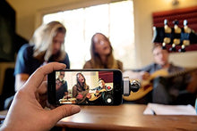 Load image into Gallery viewer, Shure MV88 Portable iOS Microphone for iPhone/iPad/iPod via Lightning Connector, Professional-Quality Sound, Digital Stereo Condenser Mic for Vloggers, Filmmakers, Music Makers and Journalists
