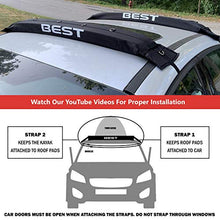 Load image into Gallery viewer, Best Marine Kayak Roof Rack Pads. 38" Universal Roof Rack Carrier for Kayaks, Canoe, SUP Paddle Board, Surfboard & Luggage. XL Kayak Accessories for Car & SUV Without Cross Bars. Straps Included.
