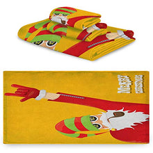 Load image into Gallery viewer, Indie Easy to Dry Absorb Water Biker Santa Claus Smoking Pipe with Hand Gesture Party Christmas Cartoon Absorb Water Marigold Lime Green