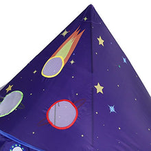 Load image into Gallery viewer, pan hui Play Tent - Space Themed Pretend Play Tent- Space Play House- Spaceship Tent for Kids - Foldable Pop Up Star Play Tent Purple