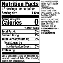 Load image into Gallery viewer, Sunkist Zero Sugar Orange Soda, 12 fl oz cans, 12 pack