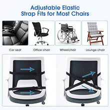Load image into Gallery viewer, Lumbar Support Back Pillow for Office Chair Car Ergonomic Memory Foam Back Cushion for Back Pain Relief Orthopedic Backrest for Computer/Gaming Chair, Wheelchair, Recliner - Double Adjustable Straps