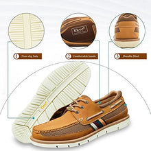 Load image into Gallery viewer, Kkyc Premium Mens Shoes Classic Casual Shoes Comfortable Loafers Slip on Boat Shoes 7 M (Camel)