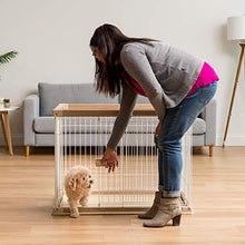 Load image into Gallery viewer, IRIS USA Medium Wire Open Pet Pen, Brown/White OPP-960