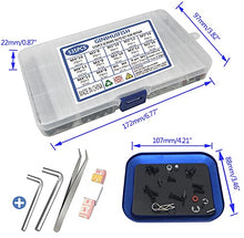 Load image into Gallery viewer, 535PCS RC Screw Kit Repair Tool Assortment with Magnetic Screw Tray and Wrench M3 M4 Hex Screws Nut Hardware Fasteners for Traxxas Axial Redcat HSP HPI Arrma Losi 1:8 1:10 1:12 1:16 Scale RC Cars