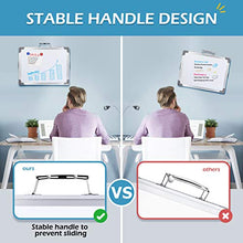 Load image into Gallery viewer, Homemaxs Small White Board Dry Erase Board,White Magnetic Boards Portable Dry Erase Board for Kids and Students Double Sided Foldable Desktop Whiteboard for School Home Kitchen Office 12" x 16"