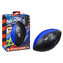 Load image into Gallery viewer, Nerf Pro Grip Football -- Classic Foam Ball -- Easy to Catch and Throw -- Great for Indoor and Outdoor Play -- Blue