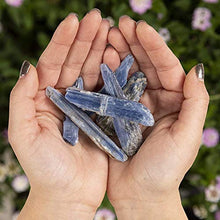 Load image into Gallery viewer, KALIFANO Crystal Starter Kit (2,000 Carats Total) - Black Tourmaline, Amethyst, Lepidolite, and Blue Kyanite (Information Cards Included)