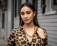 Load image into Gallery viewer, Gold Cuban Link Chain Necklace for Men Real 14.4MM 14K Karat Diamond Cut Heavy w Solid Thick Clasp US MADE (22)