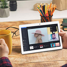Load image into Gallery viewer, Tablet 10.1 inch Android Tablet with 2GB+32GB, 3G Phone Tablets & Dual Sim Card & 2MP+ 5MP Dual Camera, Quad Core Processor, 1280x800 IPS HD Display,GPS, FM (Silver)