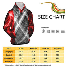 Load image into Gallery viewer, Peru Flag3 Print Hoodies Kids 3D Print Sweatshirts Long Sleeve Pullover Hoodies with Pocket for Teen Boys and Girls Black