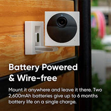 Load image into Gallery viewer, WYZE Cam Outdoor Starter Bundle (Includes Base Station and 1 Camera), 1080p HD Indoor/Outdoor Wire-Free Smart Home Camera with Night Vision, 2-Way Audio, Works with Alexa & Google Assistant, white