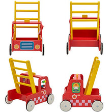 Load image into Gallery viewer, Red Aircraft Wooden Baby Push Walker - 2-in-1 Toddler Push & Pull Toys Learning Walker Stroller Walker with Wheels for Baby Girls Boys 1-3 Years Old