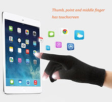 Load image into Gallery viewer, HINDAWI Winter Hat Gloves for Women Knit Snow Ski Outdoor Cap Touch Screen Mittens (Beige)