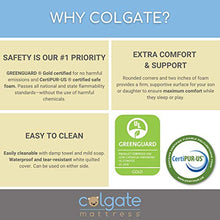 Load image into Gallery viewer, Bassinet/Cradle Mattress by Colgate Mattress | Waterproof & Non-Toxic | GREENGUARD Gold Certified | 15" X 30" X 2" | Rounded Corners