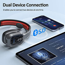 Load image into Gallery viewer, FXWONTY Bluetooth Headset, Trucker Bluetooth Headset with Microphone Noise Canceling & Mute Button, On-Ear Bluetooth 5.0 Multipoint Headphones for Home/Zoom/Teams/Call Center/Online Class/Office