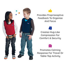 Load image into Gallery viewer, Fun and Function - Blue Weighted Compression Vest for Kids & Adults - Sensory Tool for Children with Special Needs - Deep Pressure for Anxiety & Sensory Issues - Medium