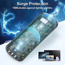 Load image into Gallery viewer, ESHLDTY USB Outdoor Power Strip, 6 FT Waterproof Extension Cord with 6 Outlets and 3 USB Ports, Wall Mountable for Outdoor and Indoor