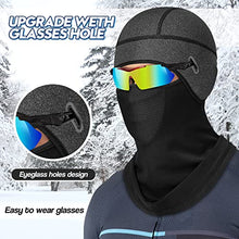 Load image into Gallery viewer, Lauzq Helmet Liner Beanie with Mask,Cycling Fleece Winter Hat Skull Cap Thermal Headwear Ear Warmer,Gray-A