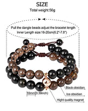 Load image into Gallery viewer, Lightock Magnetic Bracelets for Couples Women Men Long Distance Bracelet for Him and Her Friendship Relationship Gifts (2pcs)