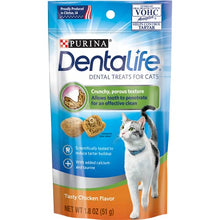 Load image into Gallery viewer, Purina DentaLife Made in USA Facilities Cat Dental Treats, Tasty Chicken Flavor - (10) 1.8 oz. Pouches