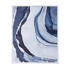 Load image into Gallery viewer, Madison Park Ethereal Wall Art-Multi Blue, Print in White Frame Modern Abstract Stretched 2 Piece Set Painting Living Room Décor, Each Canvas: 23.5" W x 29.5" H x 1.625" D, 2 Count