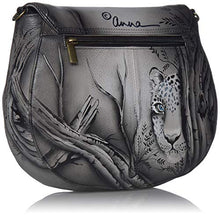Load image into Gallery viewer, Anna by Anuschka Genuine Hand Painted Leather | Sling Flap Bag | African Leopard