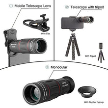 Load image into Gallery viewer, Apexel Phone Photography Kit-Flexible Phone Tripod +Remote Shutter +4 in 1 Lens Kit- 18X Telephoto Lens, Fisheye, Macro & Wide Angle Lens for iPhone 11/XS Max/XR/ XS/X 8 7 Plus Samsung OnePlus Phones