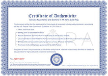 Load image into Gallery viewer, 14K White Gold Aquamarine Diamond 5 Stone Ring 0.75 Carats Size 6