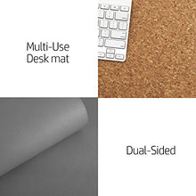 Load image into Gallery viewer, Aothia Office Desk Pad, Natural Cork & PU Leather Dual Side Large Mouse Pad, Laptop Desk Table Protector Writing Mat Easy Clean Waterproof for Office Work/Home/Decor (Gray,31.5" x 15.7")