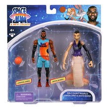 Load image into Gallery viewer, Moose Toys Space Jam: A New Legacy - 2 Pack - On Court Rivals - Lebron & White Mamba, (14578)