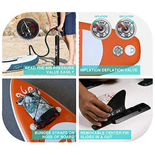 Load image into Gallery viewer, FunWater SUP Inflatable Stand Up Paddle Board 10'x31''x6'' Ultra-Light Inflatable Paddleboard with ISUP Accessories,Fins,Adjustable Paddle, Pump,Backpack, Leash, Waterproof Phone Bag,Kayak Seat