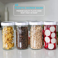 Load image into Gallery viewer, Masontops Multi-Use Wide Mouth Mason Jars - Large 24 Oz Jar Size -13 Piece Set - 4 Pack of Glass Jars & Blackboard Lids