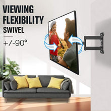 Load image into Gallery viewer, Mounting Dream UL Certificated TV Mount Full Motion for 26-55 Inch LED,LCD,OLED Flat Screen TV, Perfect Center Design, TV Wall Mount Bracket with Articulating Arm up to VESA 400x400mm, 60 lbs, MD2377